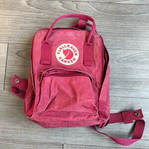 Fjallraven Kanken Mini Backpack Raspberry Pink Red